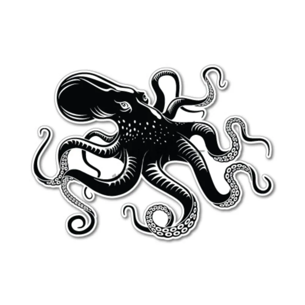

Large Octopus Boat Sticker Decal Boat Fishing Tackle Waterproof Scratch-proof Exterior Vinyl Decal Personalized Stickers For Car