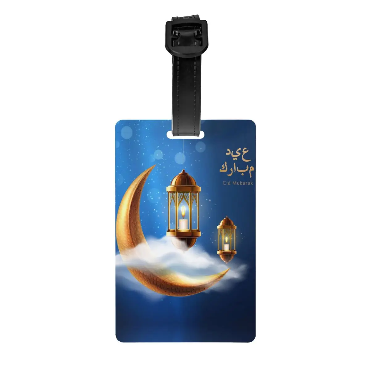 Ramadan Crescent Luggage Tag Islamic Muslim Eid Mubarak Travel Bag Suitcase Privacy Cover ID Label