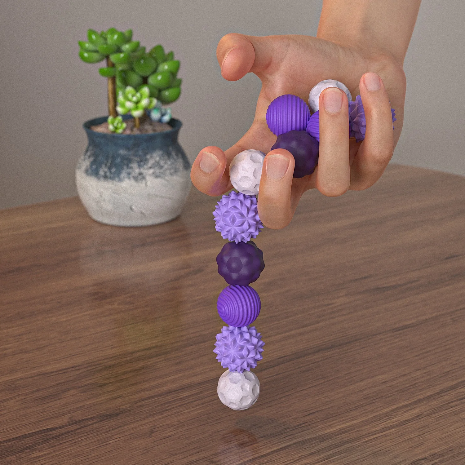 Fidget Magnetic Ball,Desk Anti Stress Relief Antistress Anxiety Sensory Magnet Roller Fidget Toy for Adult Kid Autism ADHD Quiet