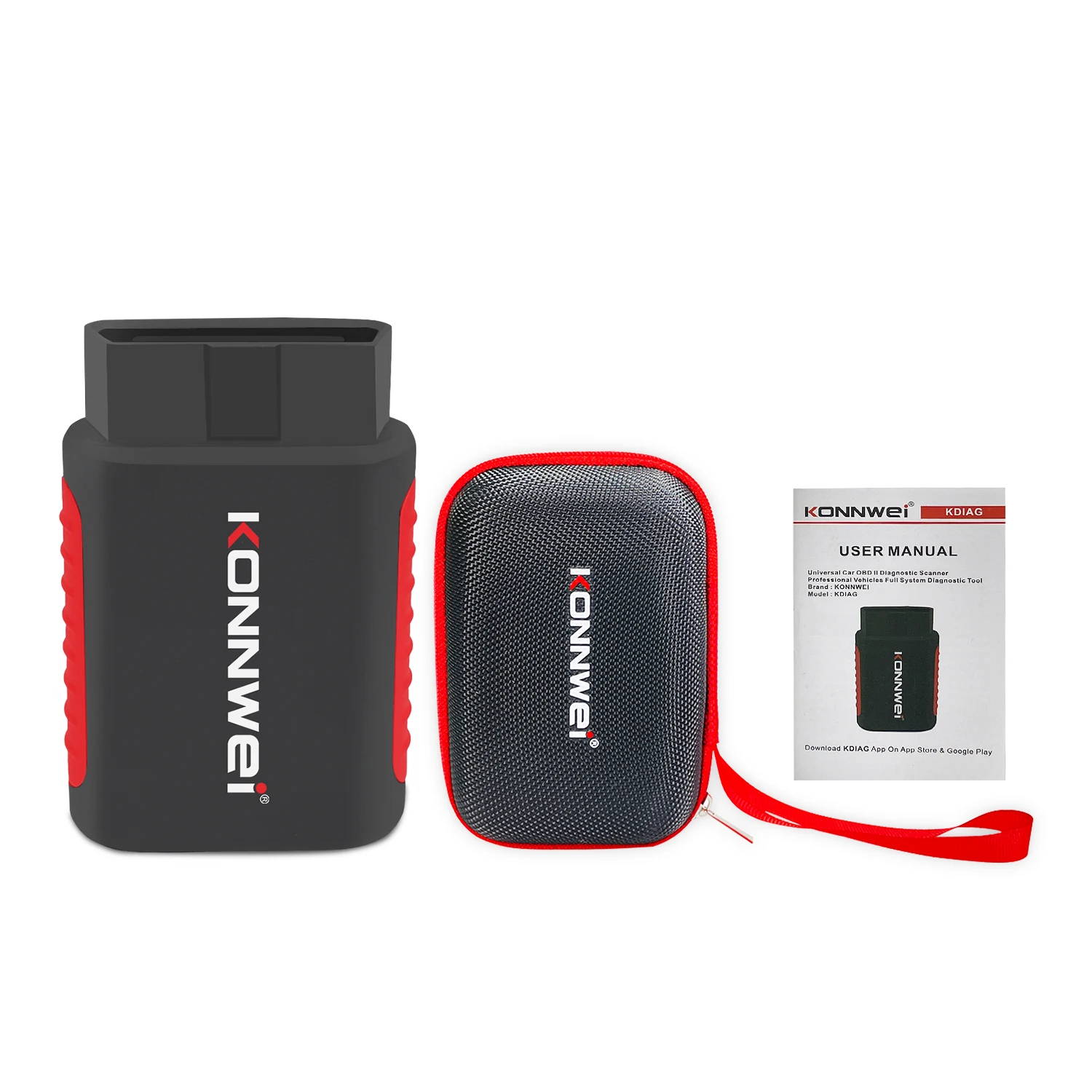 المبيعات الساخنة KONNWEI KDIAG المهنية obd2 ماسح ضوئي تشخيصي السيارات الماسح الضوئي لأداة تشخيص السيارات دعم لنظام أندرويد IOS