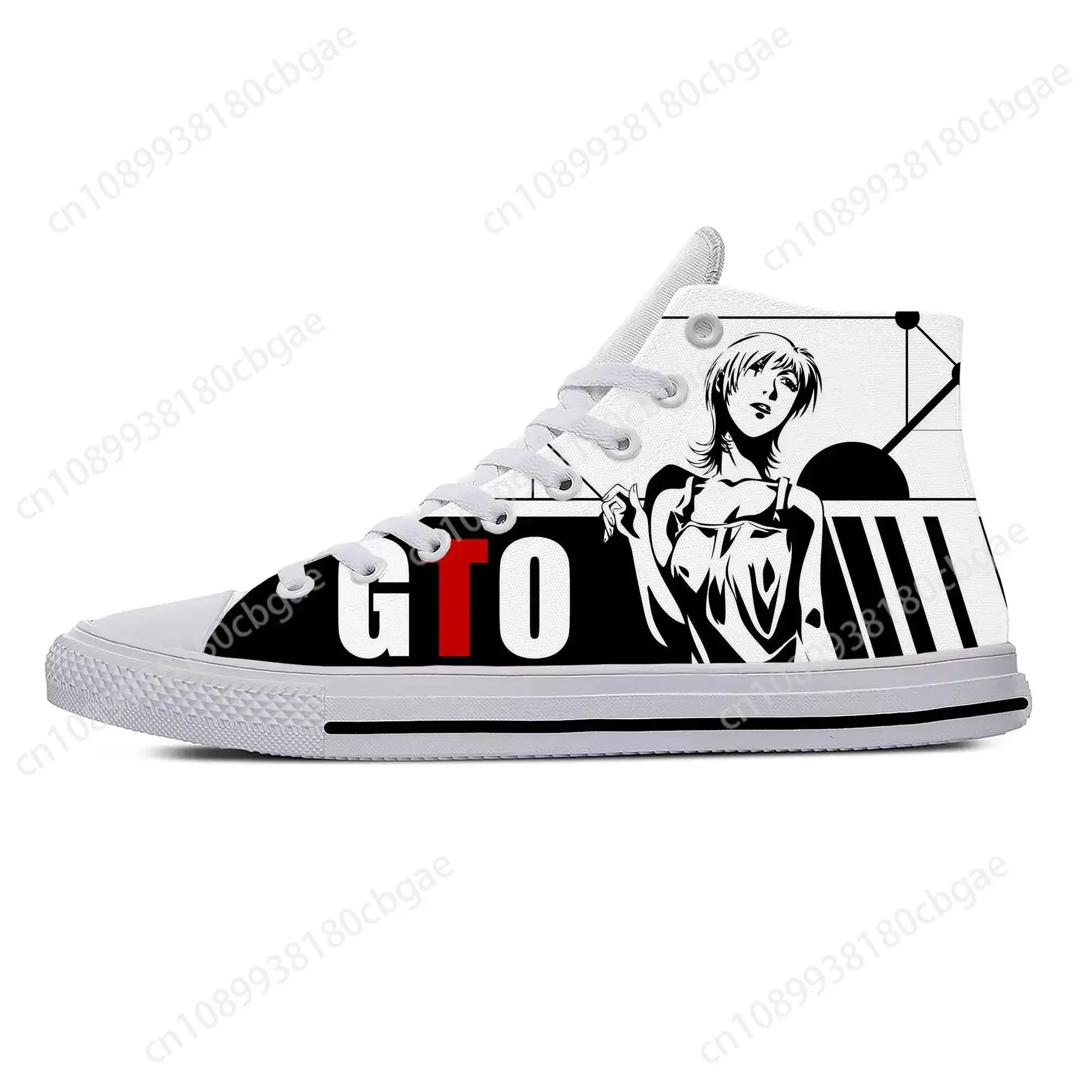 

Hot Anime Manga Cartoon Great Teacher Onizuka GTO Casual Cloth Shoes High Top Lightweight Breathable 3D Print Men women Sneakers