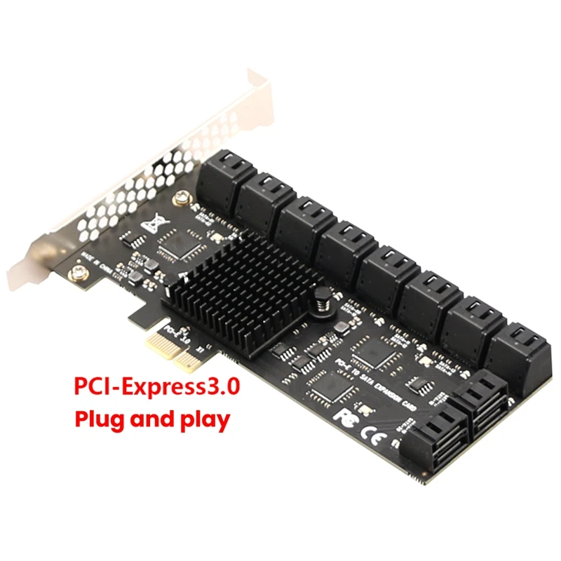 20/16/12/6 Port SATA 6Gb To PCI Controller Pcie To SATA III Converter PCIE Adapter Sata Expansion Card