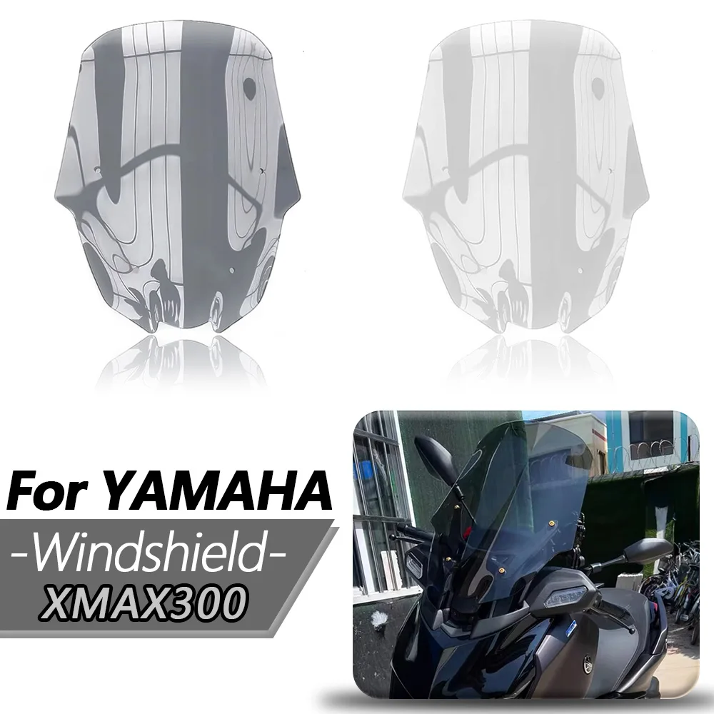 For YAMAHA XMAX300 Screen 50CM High Quality Clear 2025 Accesorios moto Wind Deflectors Windshield Competitive windshiel