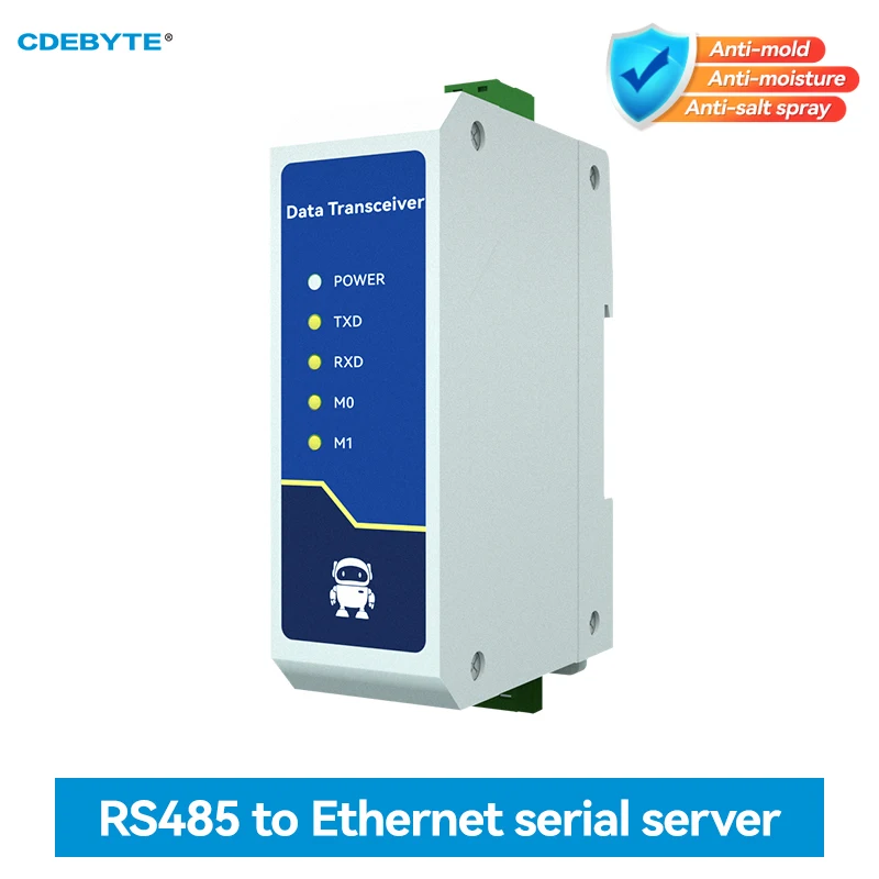 AC 85-265V RS485 to Ethernet Serial Server Modbus Gateway TCP/UDP/MQTT/HTTP CDEBYTE NE2-D11A RS485 to RJ45 Two Way Socket