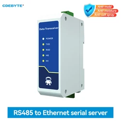 AC 85-265V RS485 to Ethernet Serial Server Modbus Gateway TCP/UDP/MQTT/HTTP CDEBYTE NE2-D11A RS485 to RJ45 Two Way Socket