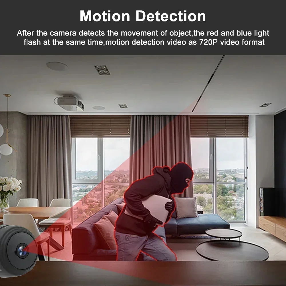 A9 Mini Camera HD 1080P Intelligent Home Security IP WiFi Camera Monitor Mobile Remote Camera Mobile Remote Application