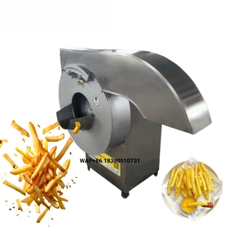 Industrial potato chip making machine, fruit and vegetable slicer, potato cutter, French fries cutter, French fries cutter
