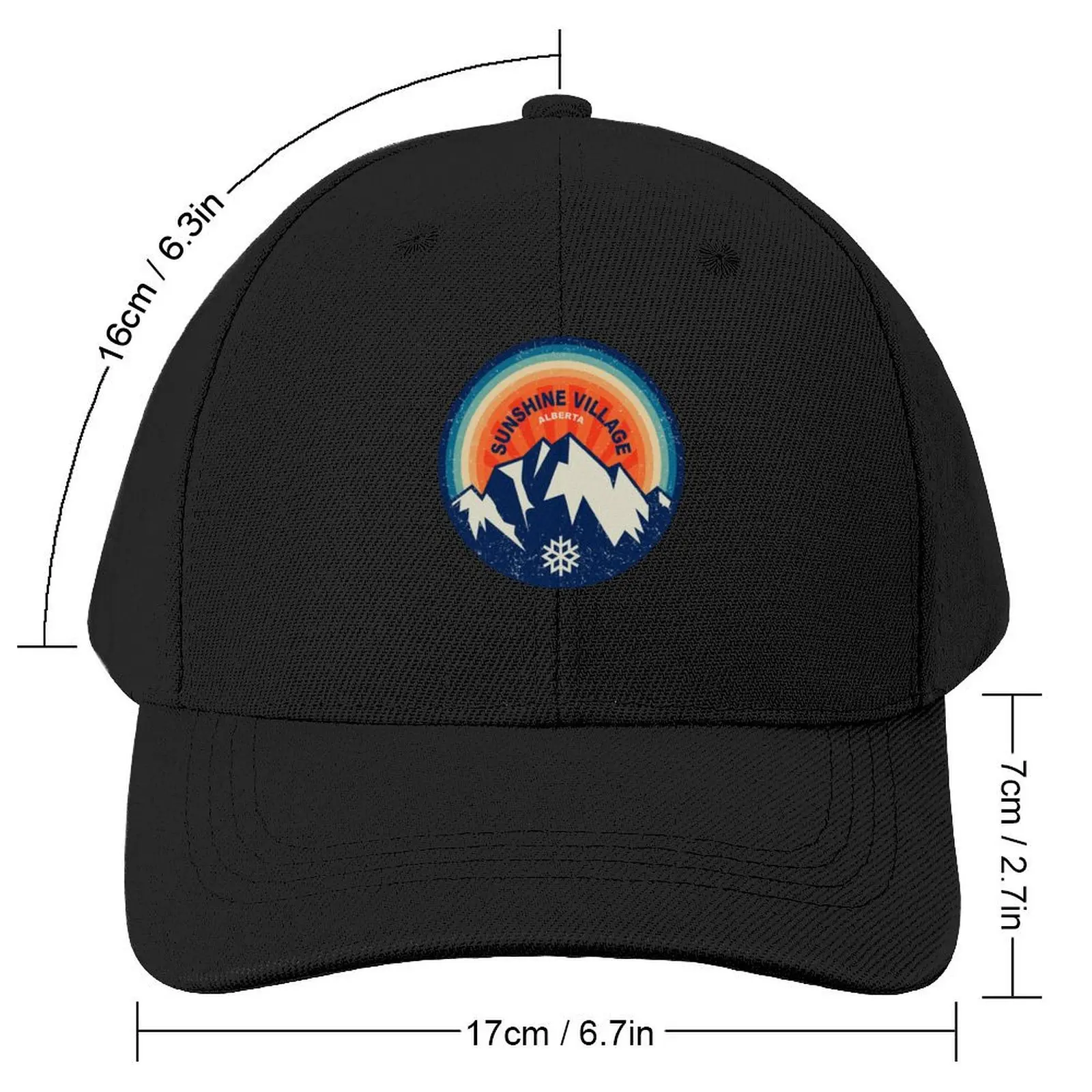 Sunshine Village, Alberta Baseball Cap Luxury Cap Thermal Visor New In Hat Snap Back Hat Male Women's