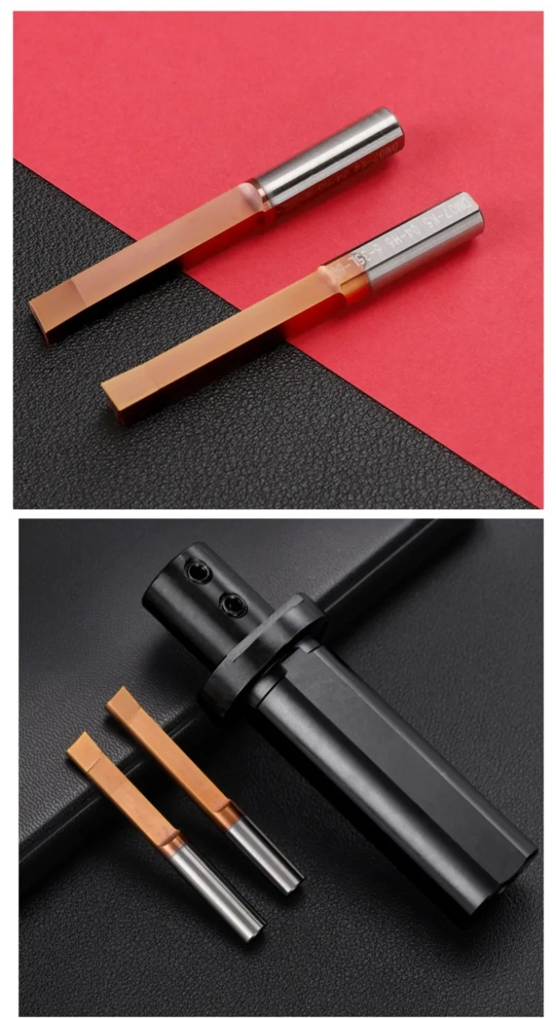 1pc DM Series Carbide Keyway Broach Cutter CNC Tool Blind Internal Keyway Groove Spline Shaft Cutting