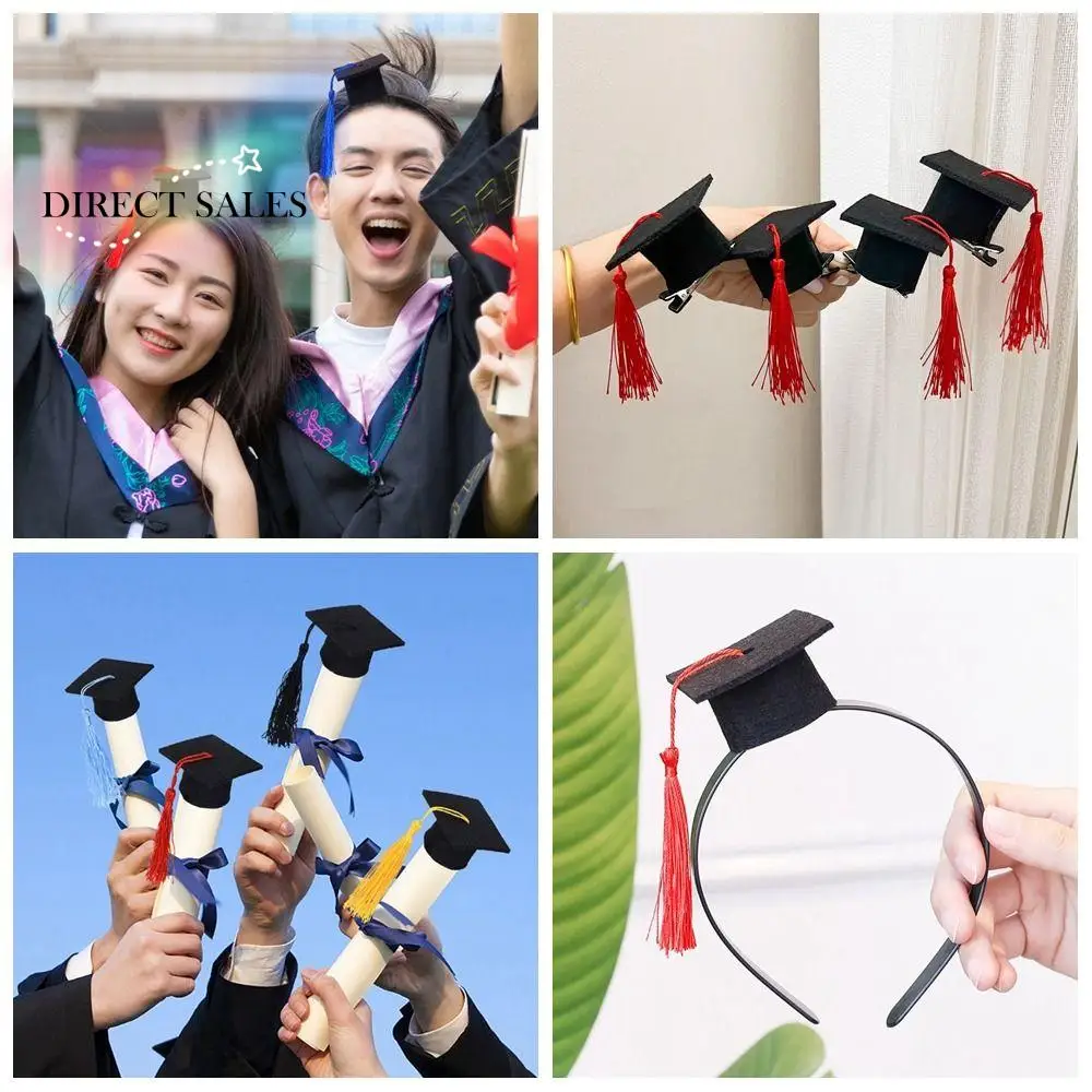 Graduation Season Mini Doctor Hat Small Graduation Hat Celebrate Party Graduation Headwear Mini Doctor Hat Congratulations