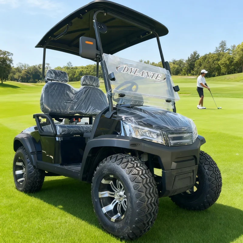 new Most Popular Hunting 2+2 Seater Electric Golf Cart Resort Adult Electric 4 Wheel 2 Seater Street Legal 60V Golf Shuttle