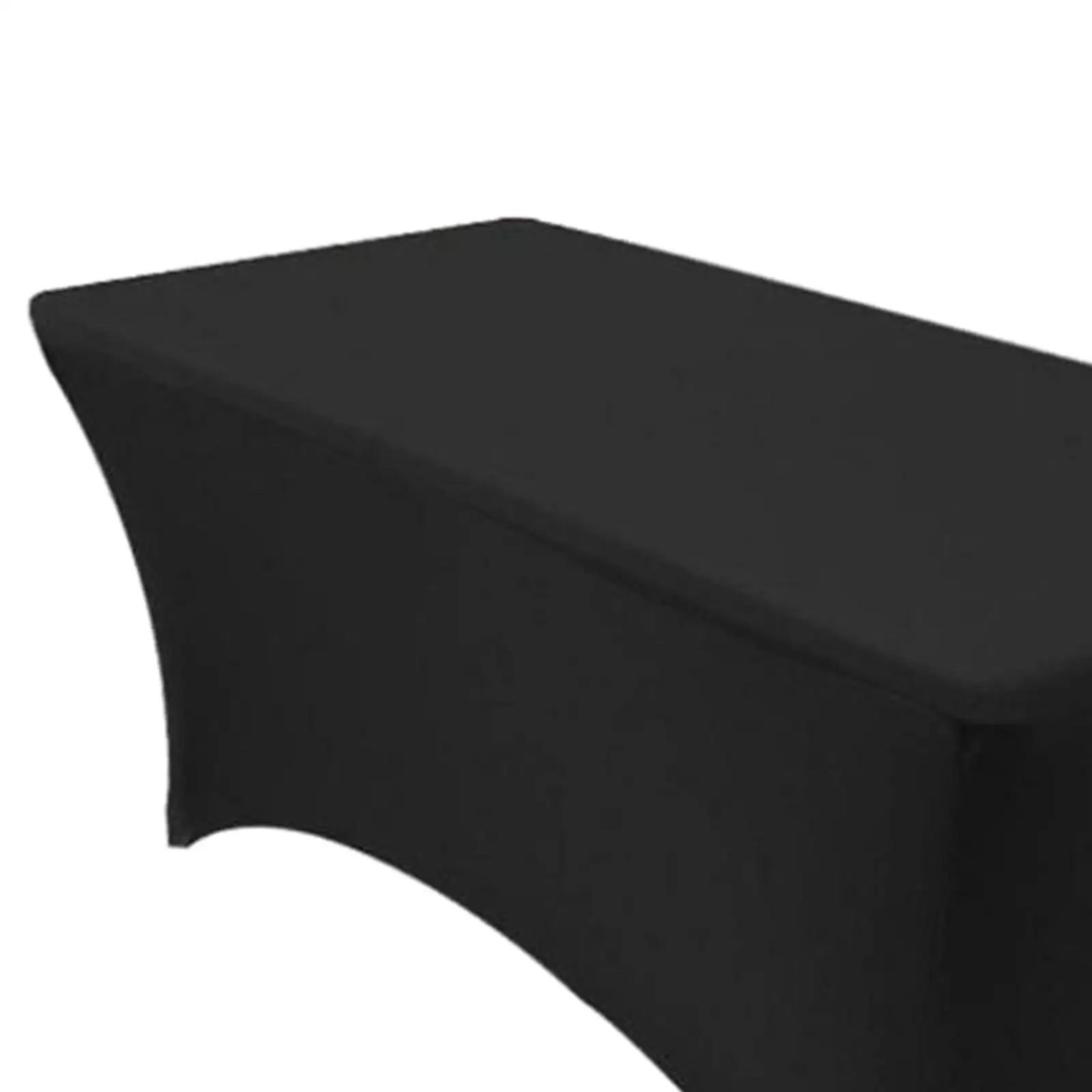 Stretch Spandex Eyelash Extension Bed Cover Black Table Skirt for Beauty Salon Furniture and Massage Tables