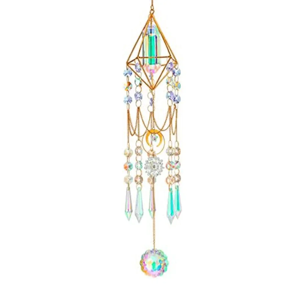 1pc Crystal-Pendant For Sun Catcher Rainbow Maker Wind Chime Sunlight Pendant Home Improvement Replacement Accessories