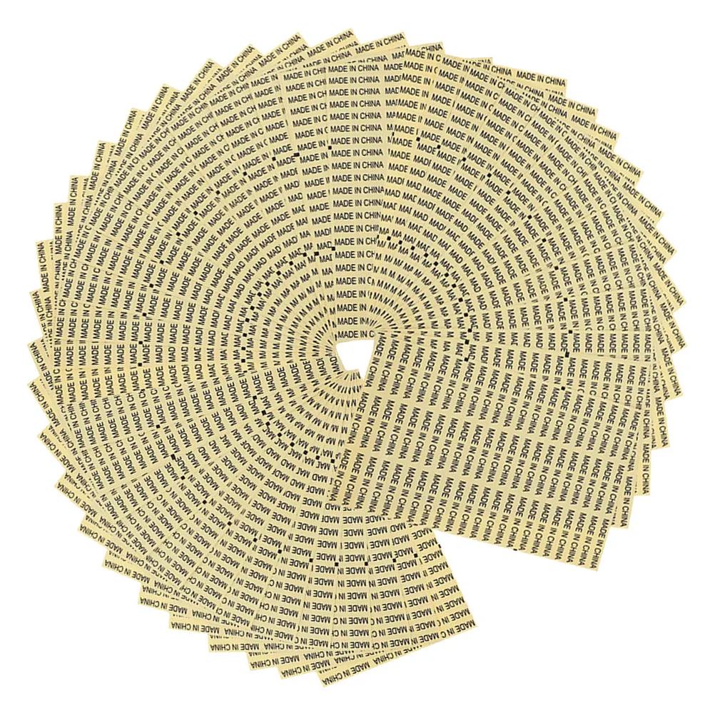 

3500pcs Transparent Self Adhesive Labels Stickers for Country Origin Marking Package Retail Manufacturing Shipping Use China