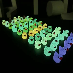 Luminous Mini Moos Ducks und Mikropaisagismus, Entenminiaturaufkleber, Feengartenzubehör, Glanz in der Dunkelheit, Heimdekoration, 50pcs 6 Hauptverkauf Puppen Jardim - №3