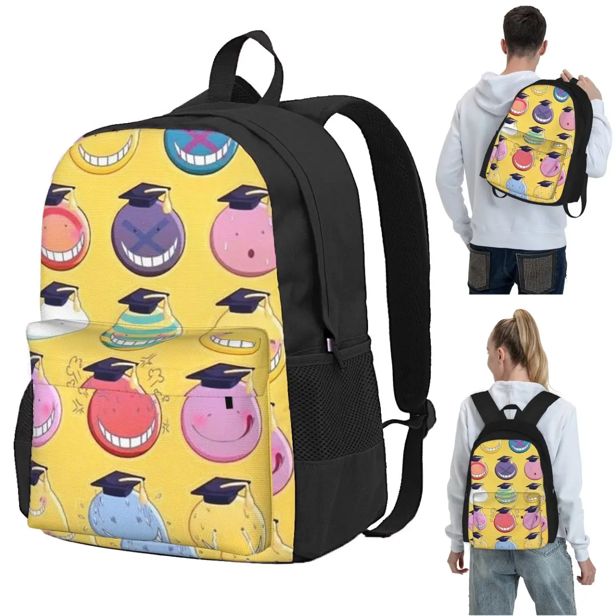 Assassination Classroom Octopus Koro SenseiBackpack Student BookBag Kids School Bag Laptop Shoulder Bags for Men Women
