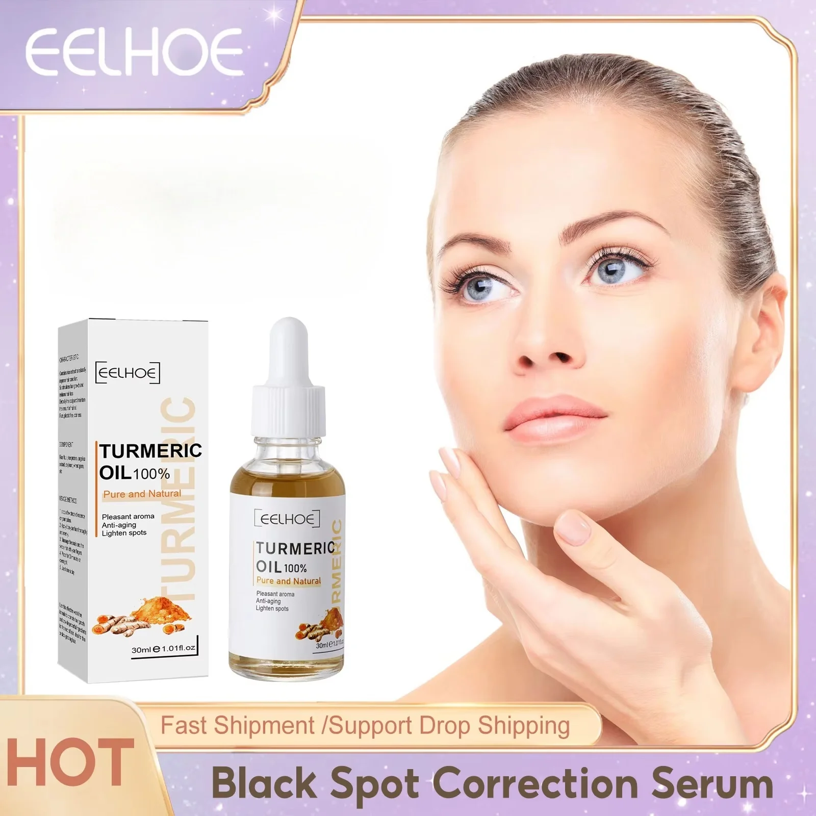 

Turmeric Dark Spots Correction Serum Improve Dullness Wrinkle Removal Moisturizing Lift Firm Anti Age Whitening Freckles Essence