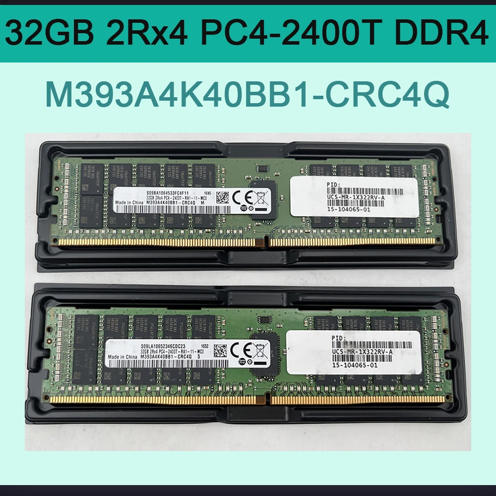 

1 PCS Server Memory 32GB 2Rx4 PC4-2400T DDR4 ECC REG RAM M393A4K40BB1-CRC4Q