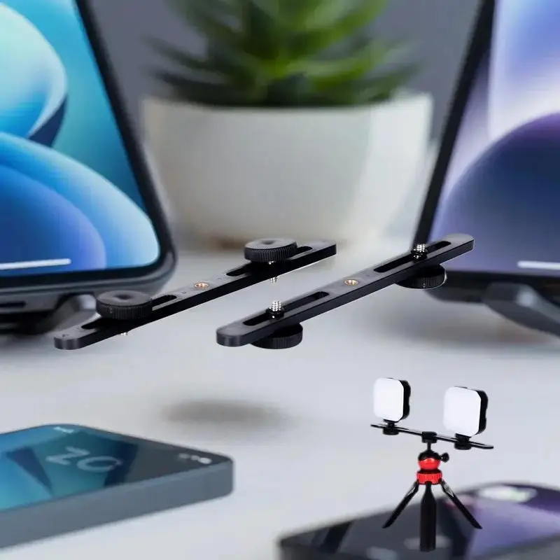 

1 шт. универсальный штатив с двойным креплением для вспышки и адаптером для крепления на кронштейн для DSLR-камер