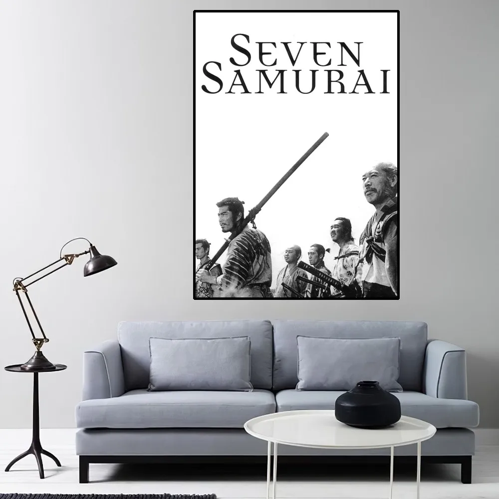 Seven Samurai Moive Poster Home Room Decor Aesthetic Art Wall Painting Stickers