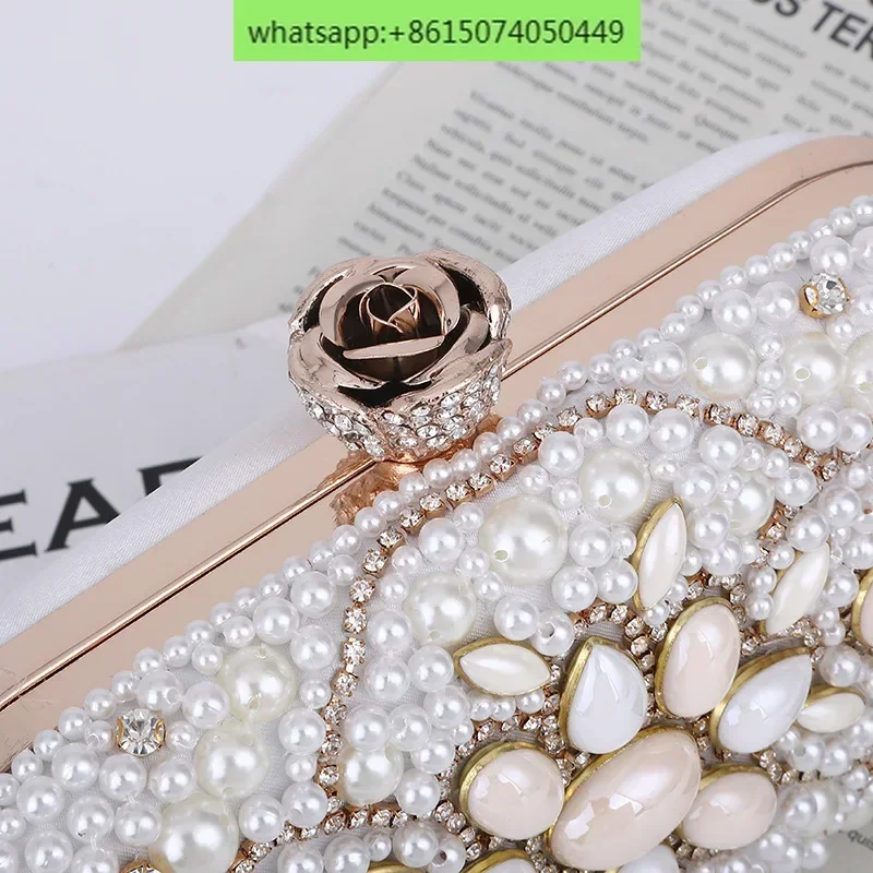 Neue Perle Abendessen Tasche einfache Mode elegante Temperament Clutch Bag Braut Abendtasche