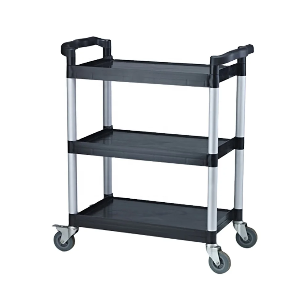 3 Tier Truck With Wheels Kitchen Island Trolley Serving Truck Catering Storage Shelf With Locking Wheels