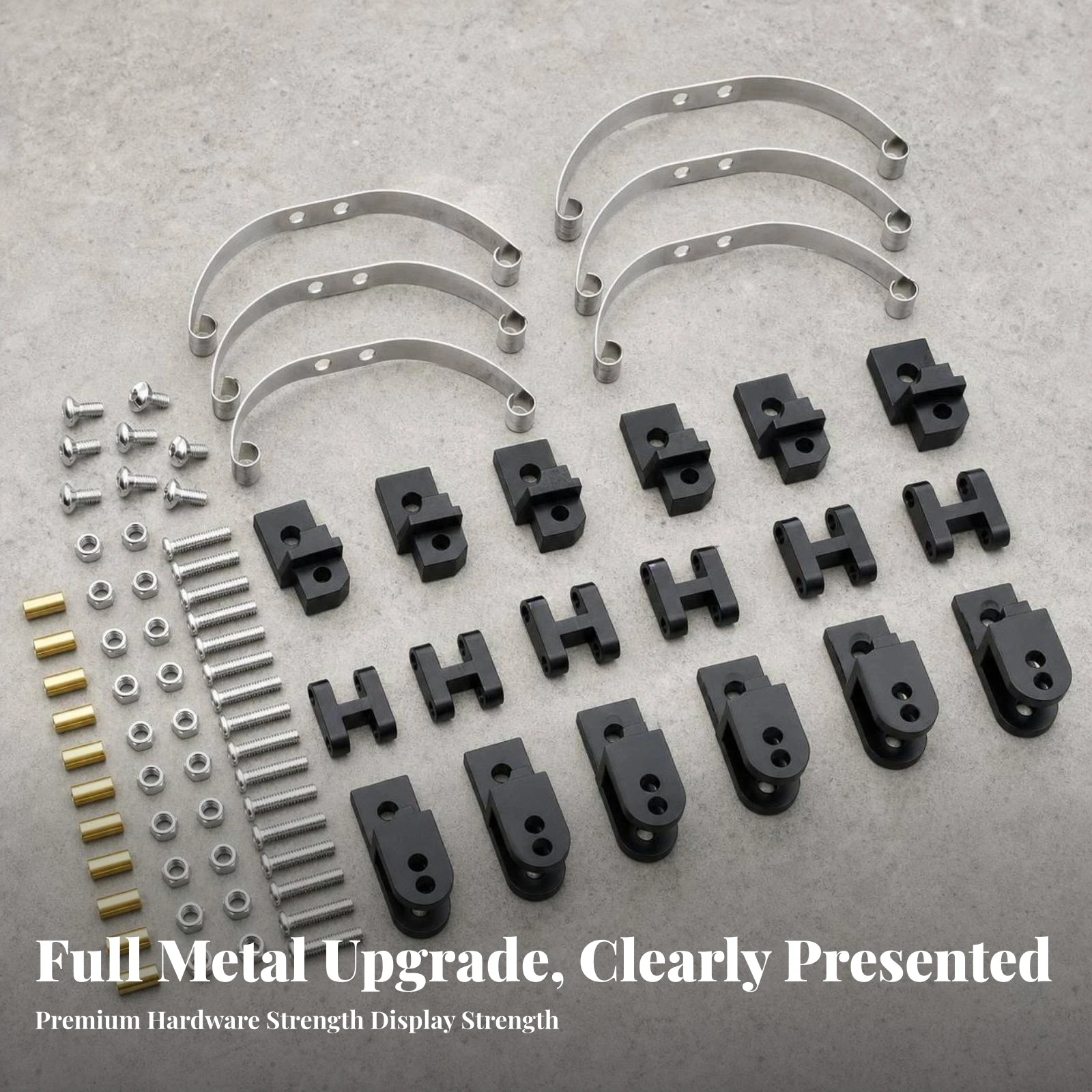 Leaf Spring Kit with Shackles and Mounts 6WD Leaf Spring Set with Shackles and Mounts Metal Wear-Resistant for Hobbyists