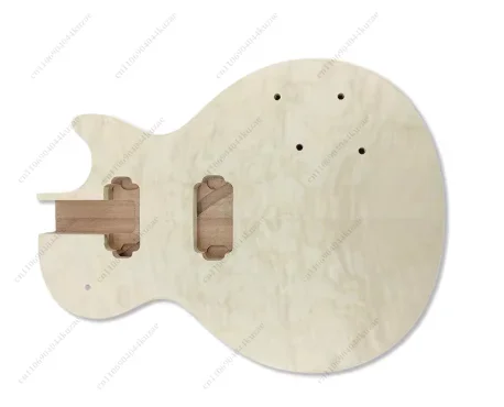 FMT Electric Guitar Body Work in Progress White Stubble Accessories Mahogany Core Wood Material Sticker Electric Guitar Body
