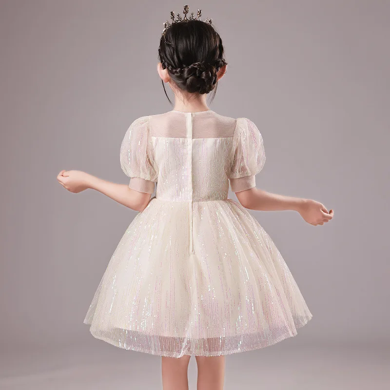 Brand Prom Dresses for Children Teenages Girls Royal Lolita Princess Ball Gown Kids Birthday Sequins Dresses Girl Luxury Clothes