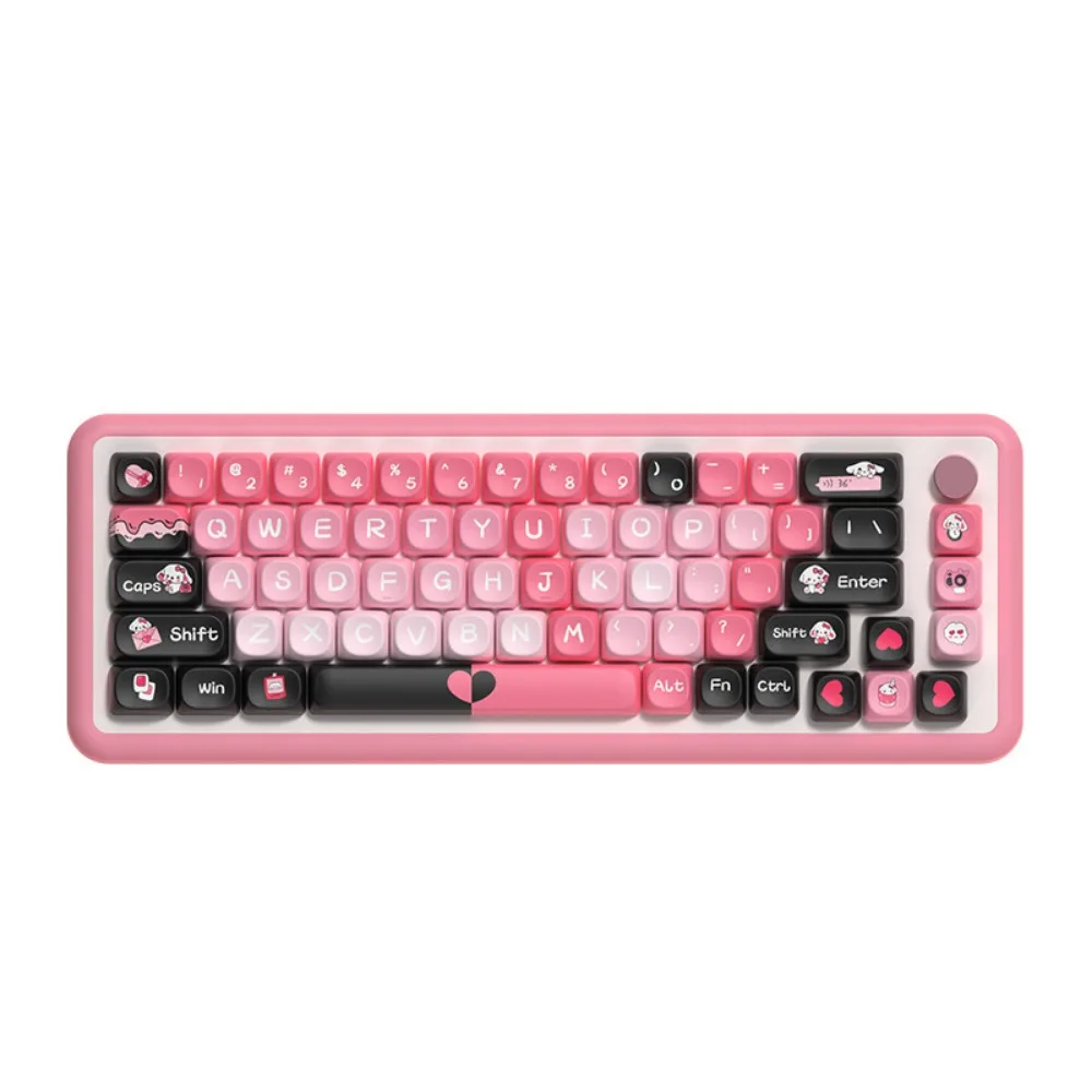 145 key MCA keycap set PBT heartbeat rate, suitable for 60/64/84/98/108 gaming mechanical keyboard MX switch