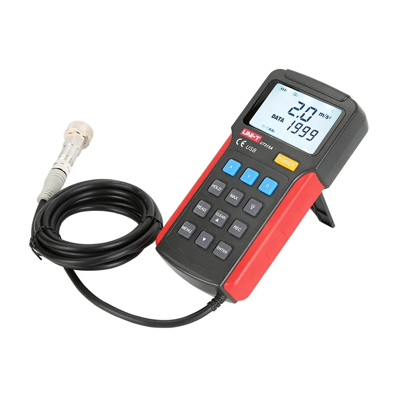 UNI-T UT315A RMS Tester Vibration Meter Industrial Digital Vibration Meter Device Probe Vibration Analyzer