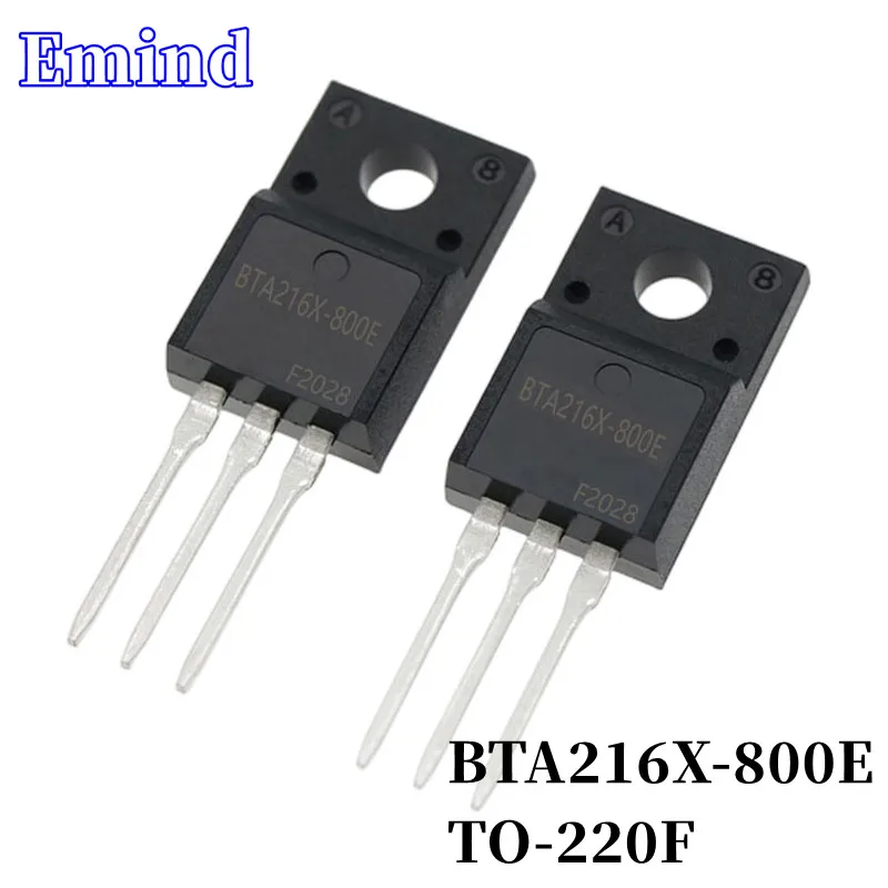 

20/50/100/200/500Pcs BTA216X-800E BTA216X Triac 16A/800V TO-220F Plastic Package DIP Thyristor Large Chip