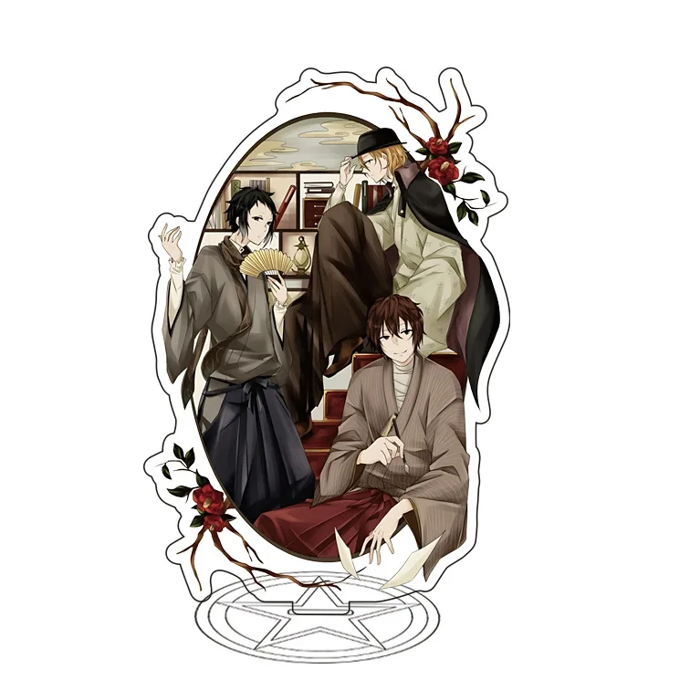 بونغو الضالة الكلاب أنيمي الاكريليك حامل نموذج لوحة الديكور الأصالة مكتب الشكل عرض المشجعين هدية منتجات رئيس المجوهرات #4