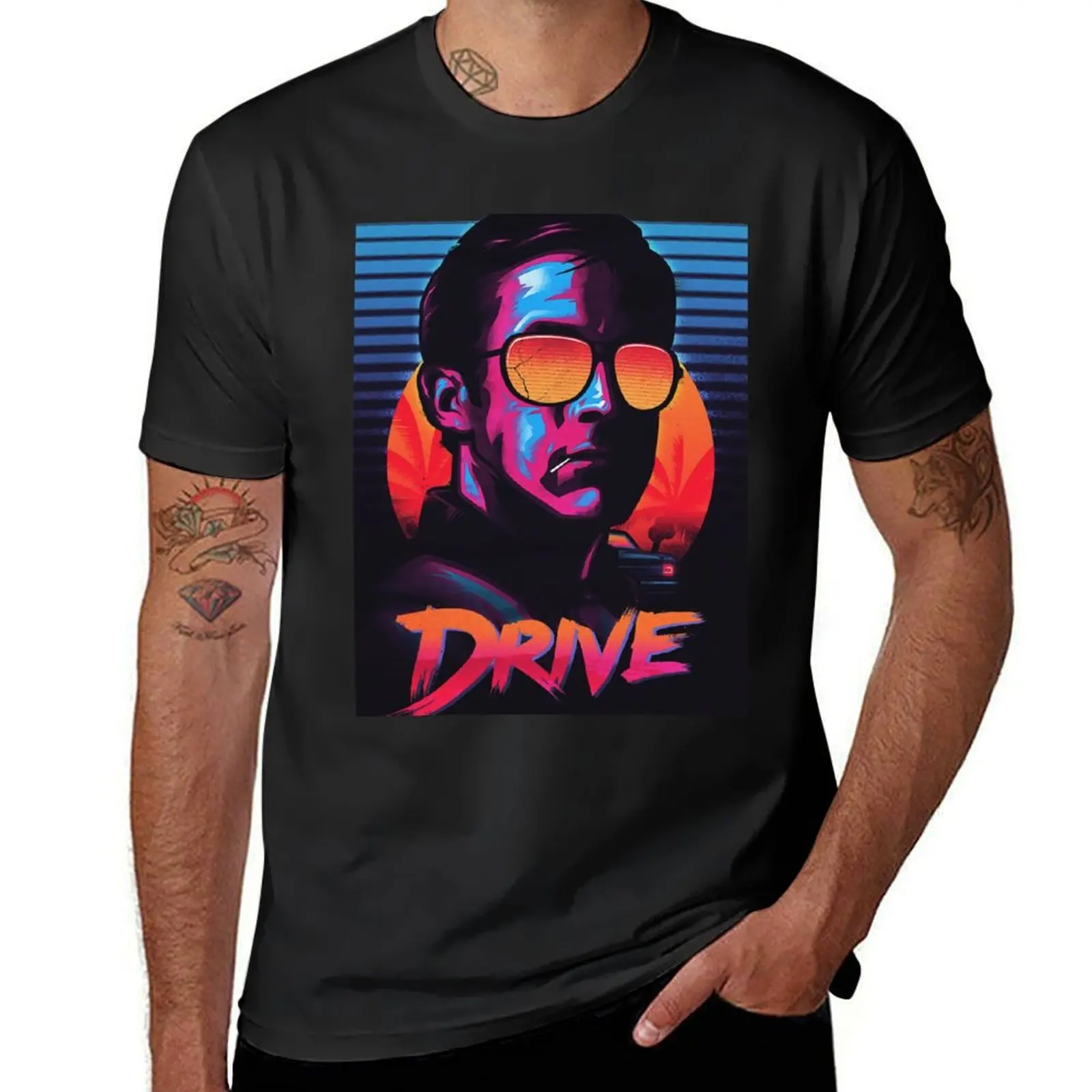 

Drive illustration T-Shirt plus sizes quick-drying shirts graphic tees men clothings