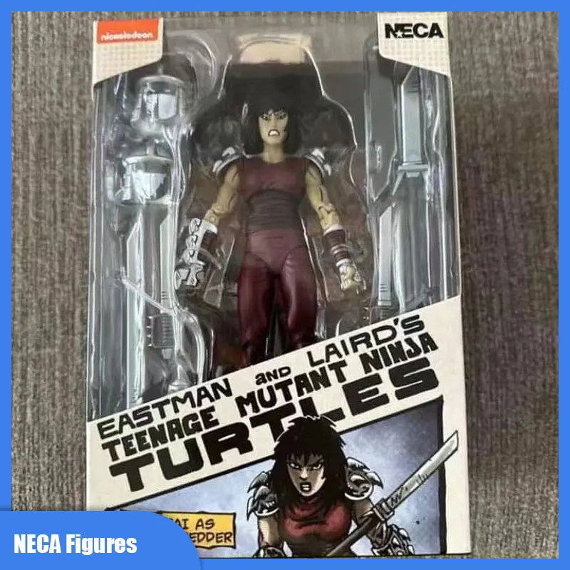 

Фигурки NECA Karai как шредер, Рафаэль, Леонардо, Микеланджело, аниме, статуэтка, детская игрушка