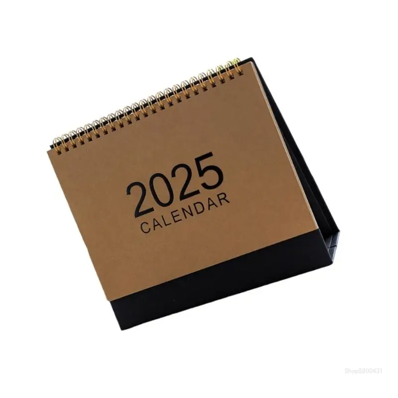 2025 Desktop Calendars Standing Calendar Simple Desk Calendar for Office School