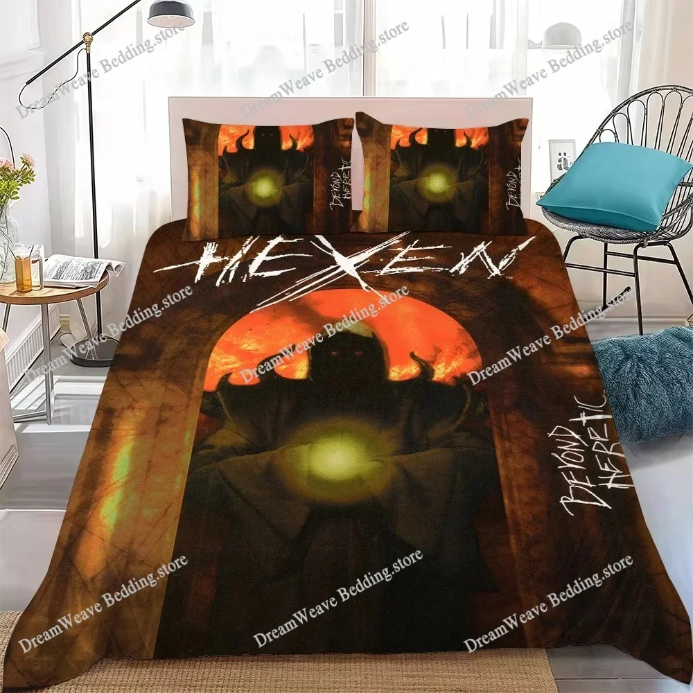 Game H-hexens Duvet Cover Set Home Style Bedding Soft Laundry Cotton Bed Student Dormitory GiftFQH