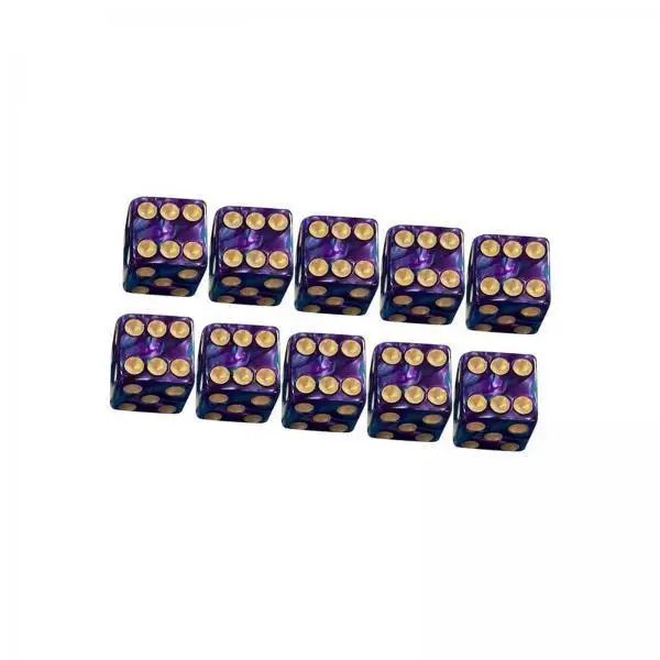 Six Sided Dices Set Acrylic 16mm Dice Assortment Tabletop Gaming Tools for Board Game Role Play