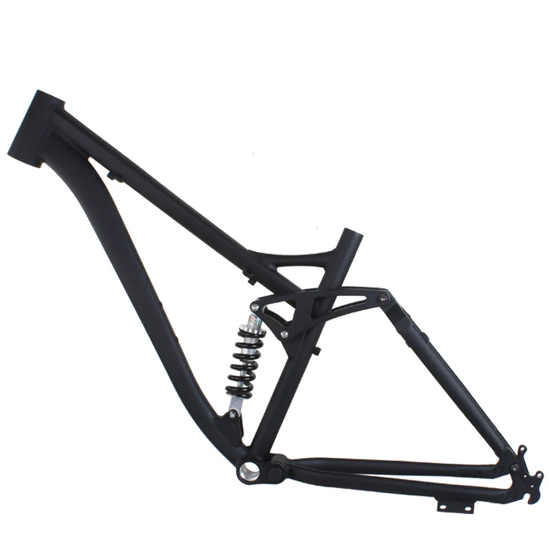 26 Inch Mountain Bike Aluminum Alloy Shock Absorbing Frame Four Bar Soft Tail Suspension Frame Disc Brake Oil Disc Quick Release