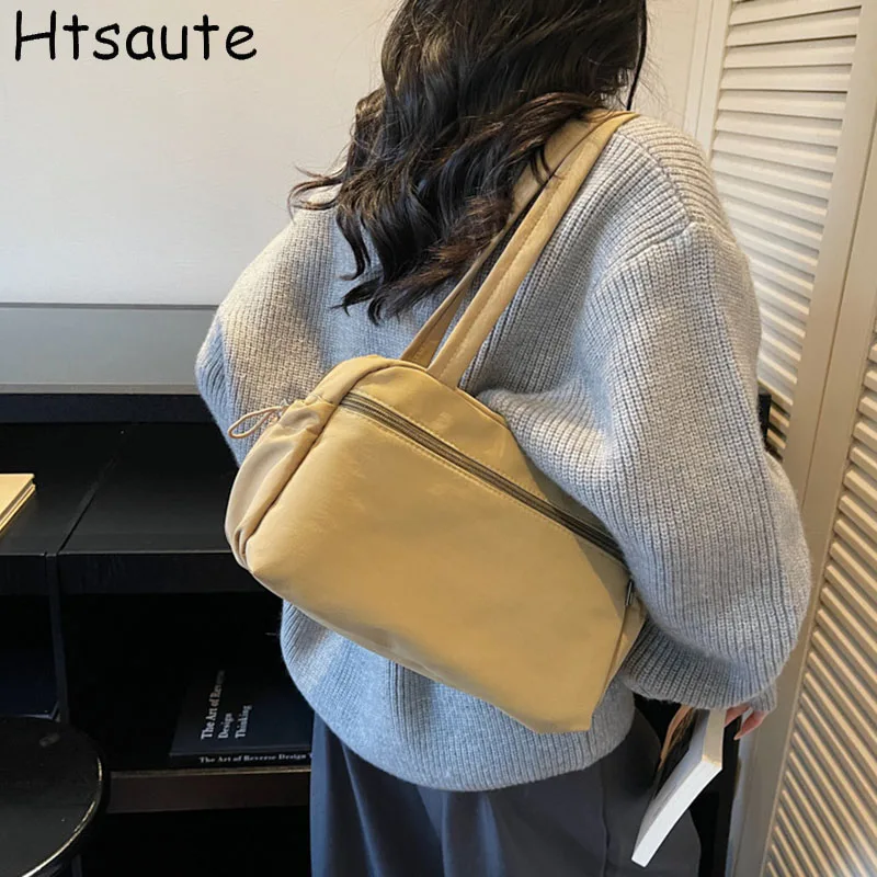 

Large Handbag Casual Cloth Tote Bag 2026 Spring Summer Casual Shoulder Bags Large Capacity Commute Travel All-match top-handle