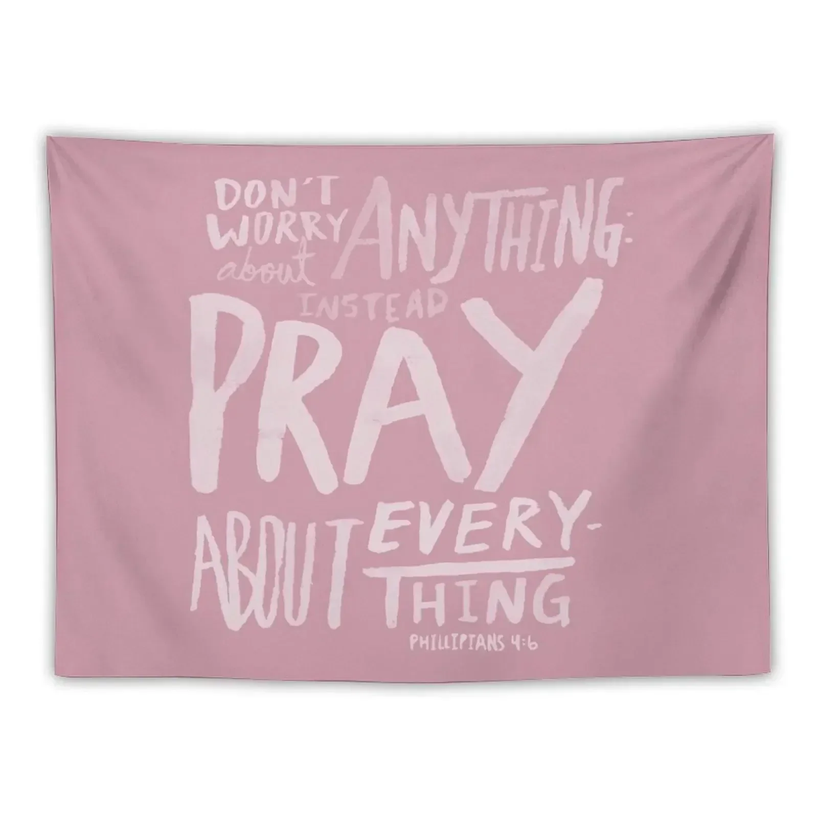 Dont Worry, Pray x Rose Tapestry Aesthetic Room Decor Korean Room Aesthetic Things To Decorate The Room Tapestry