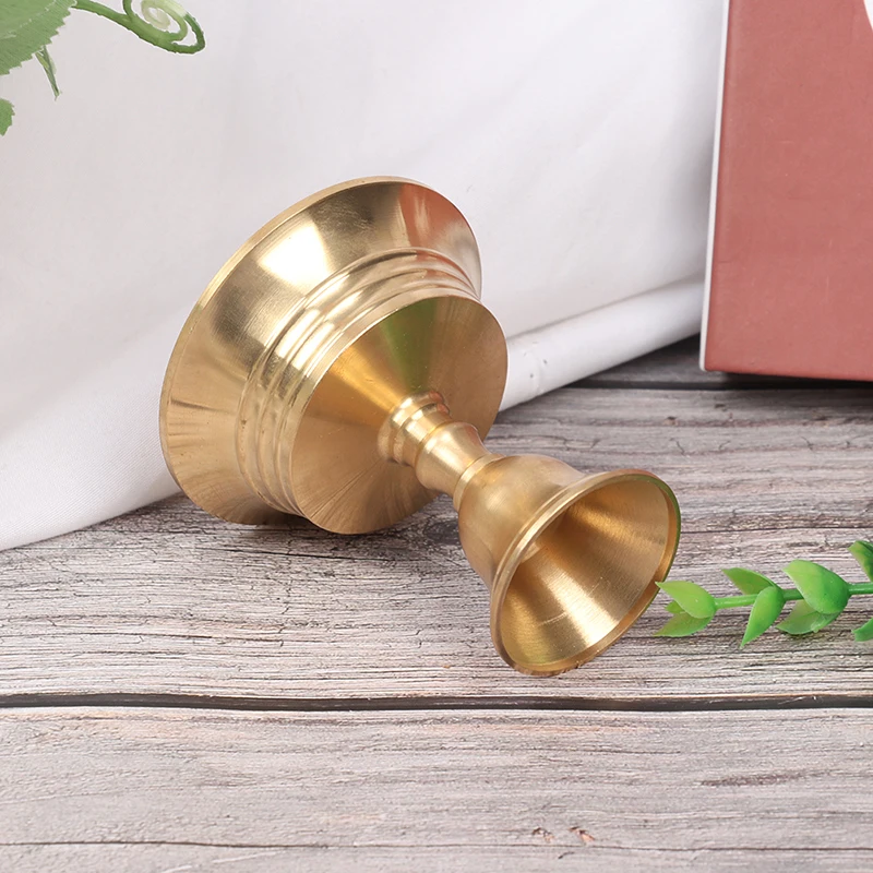 Household Multi-Size Buddhist Ghee Lamp Golden Copper Alloy Oil Lamp Holder Candlestick Holder Home Decoration Ornament Gifts