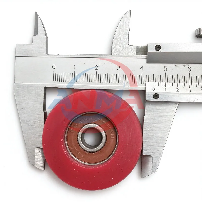 3Pieces Offset Printing Machine Spare Parts Man Roland 700 600 R900 Feeder Rubber Press Wheel Paper Delivery Roller With Bearing