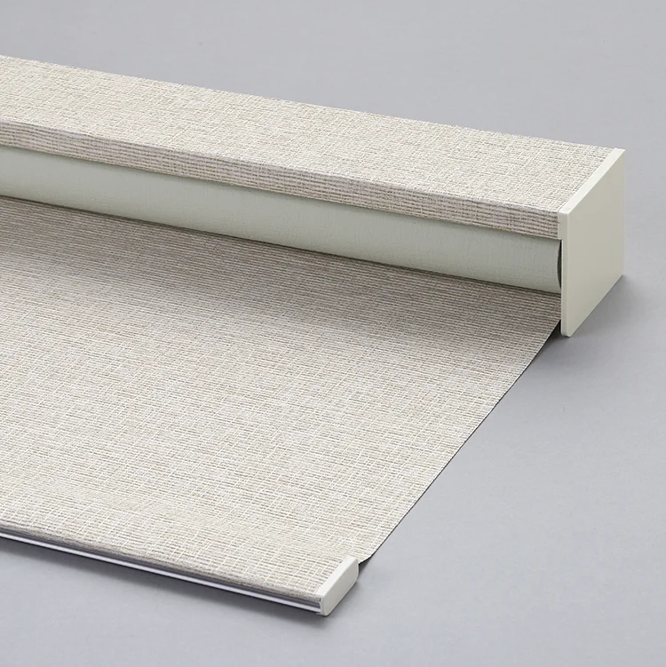 Custom Size Factory Hot Selling High Quality Beige Color Smart Motorized Control Easy Install  Roller Blinds For Room Windows