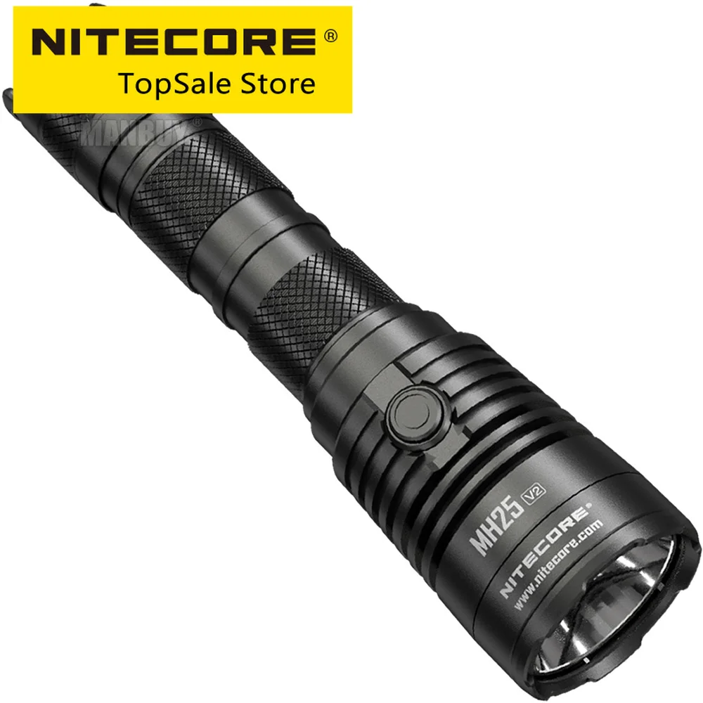 Wholesale NITECORE MH25 V2 1300 Lumen LED USB-C Rechargeable Outdoor Flashlight +21700 Battery+RSW3 Remote Switch+ GM02MH Mount