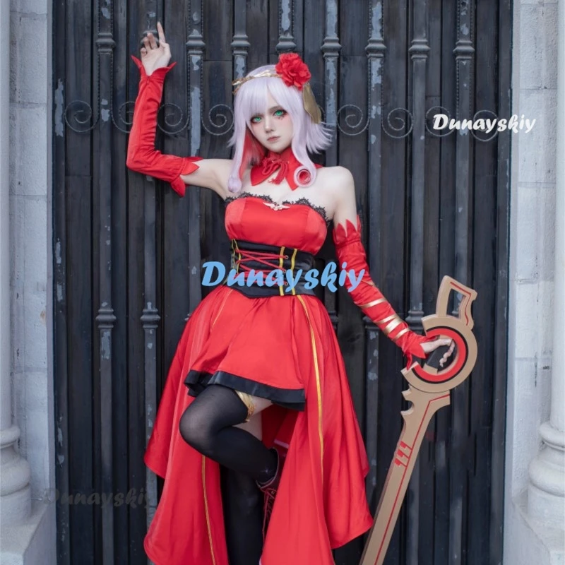 Anime Takt Op.Destiny Destiny Cosplay Costume Outfits Halloween Carnival Suit Women Girls Red Dress Clothes