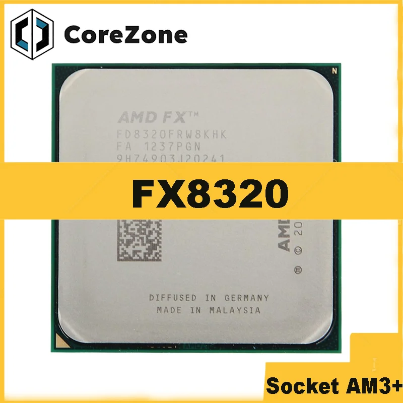 FX8320 FX 8320 3.5 GHz Eight-Core CPU Processor FD8320FRW8KHK Socket AM3+