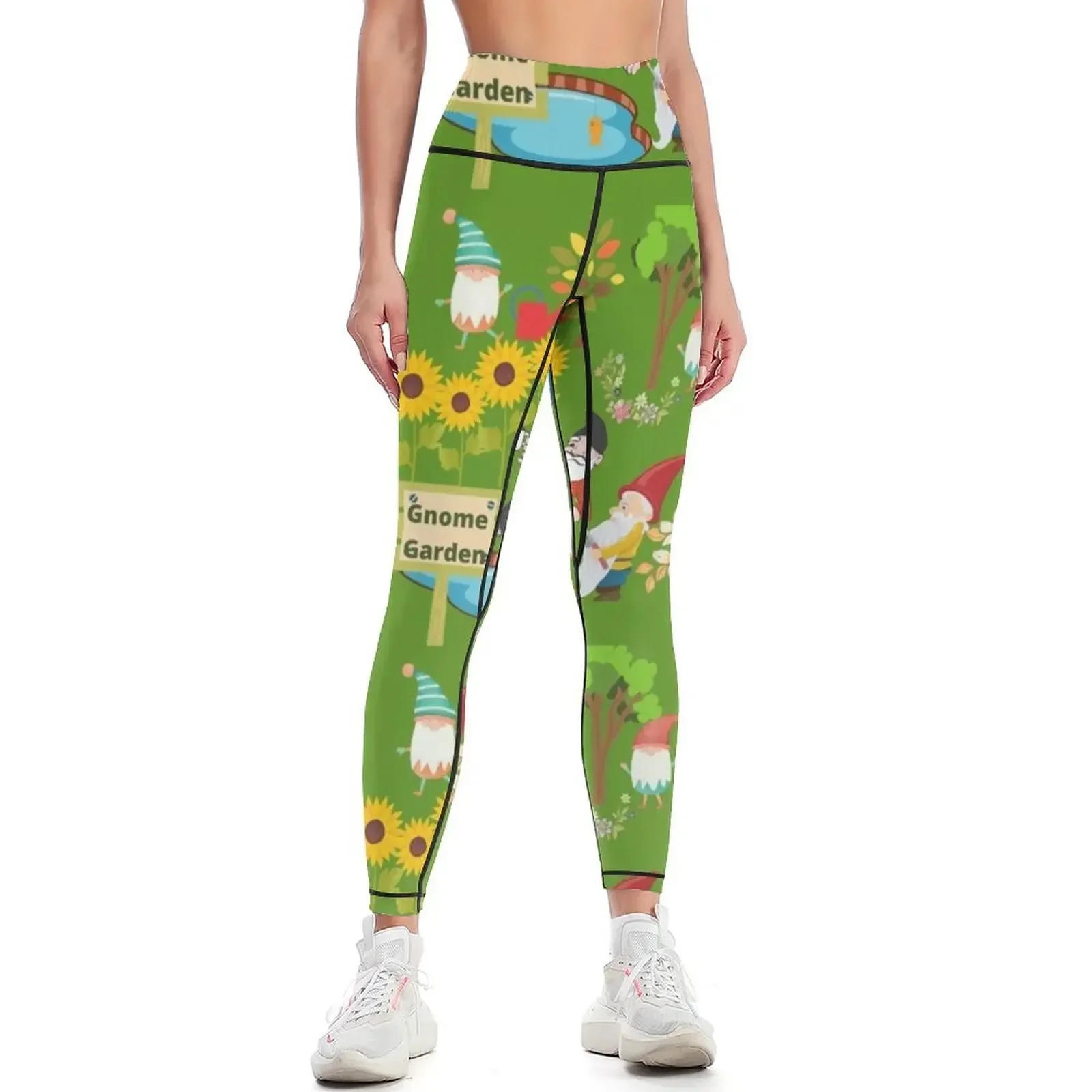 

Gnome Garden Leggings gym clothing sports tennis for workout clothes for Fitness's gym clothes Womens Leggings
