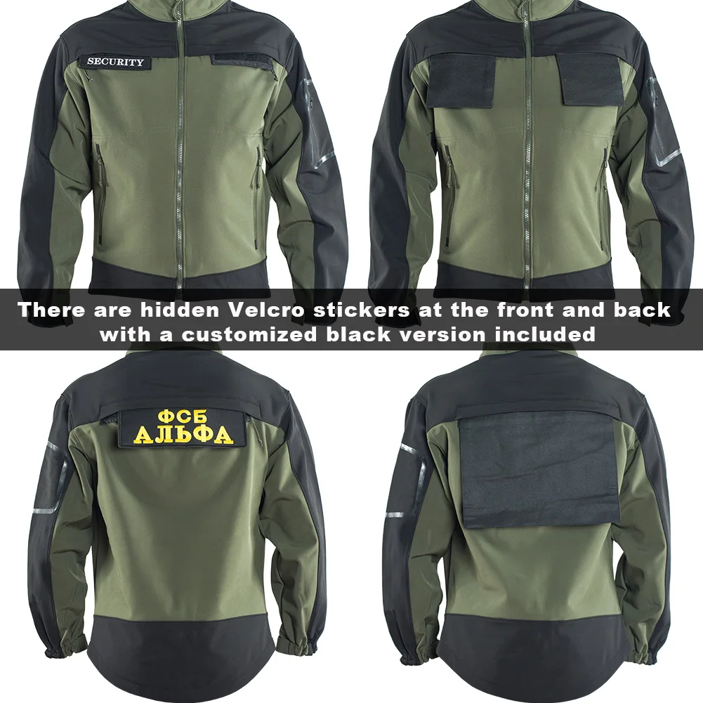 Męski wojskowy kamuflaż polar kurtka taktyczna wodoodporna wiatrówka Softshell zimowa kurtka wojskowa Safari Airsoft Hunt Clothes — zdjęcie 6