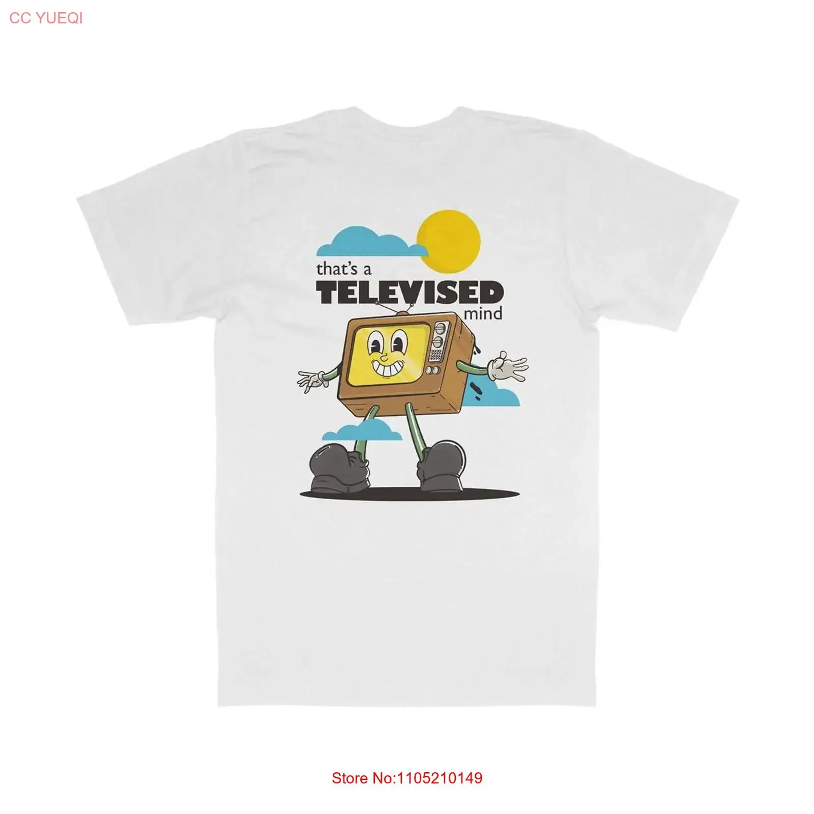 TELEVISED العقل تي شيرت متعة فيلم محاكاة ساخرة 100 القطن العضوي لمحبي الأفلام عشاق ثقافة البوب خمر غسلها مريحة #1